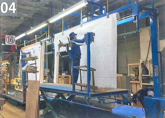 防水透湿紙貼り付け